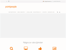 Tablet Screenshot of pointpeople.se